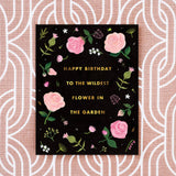 To The Wildest Greeting Card - Gold Foil