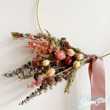 Modern Dried, Autumn Wreath Workshop at Bloomstall Flower Boutique in Columbia, Tennessee