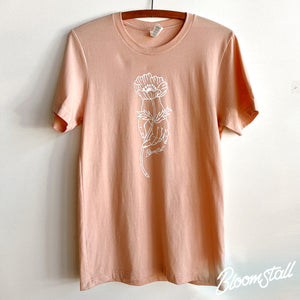 Bloomstall Tee - Signature Coral T-Shirt by Bloomstall Flower Boutique