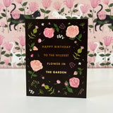 To The Wildest Greeting Card - Gold Foil