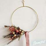 Modern Dried, Autumn Wreath Workshop at Bloomstall Flower Boutique in Columbia, Tennessee