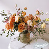 Enamored low and lush exclusive flower arrangement by Bloomstall in Columbia, Tennessee.