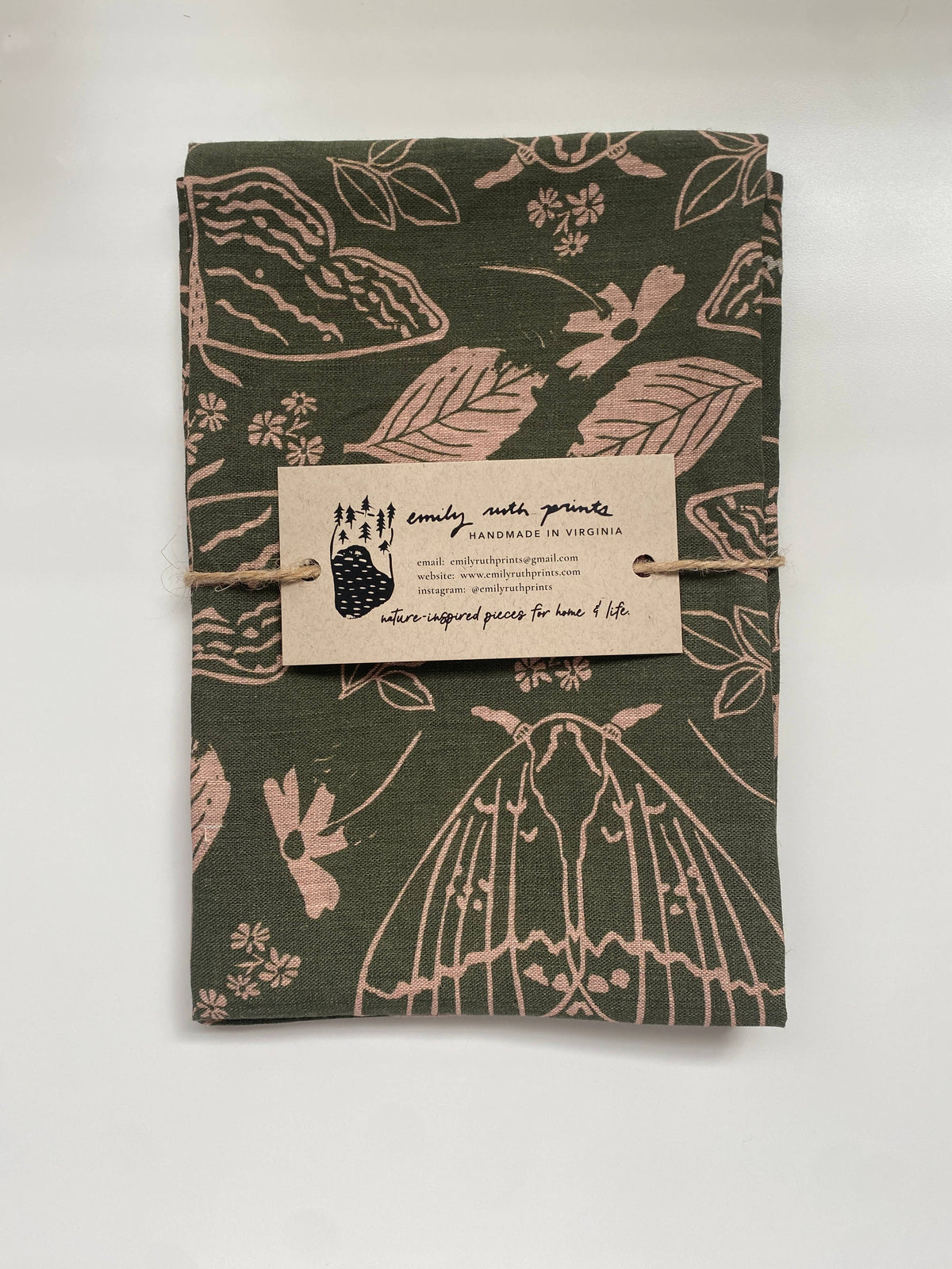 Moth Linen Tea Towel