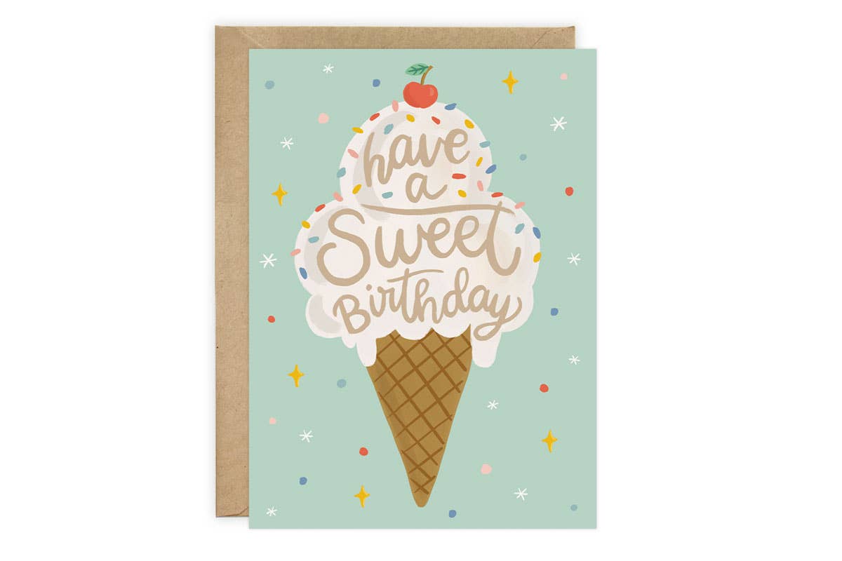 Ice Cream - Birthday Card